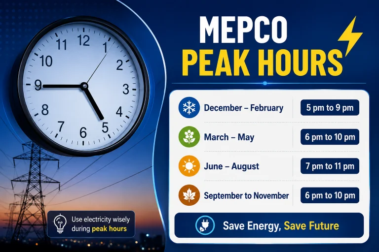MEPCO Peak Hours in Multan​