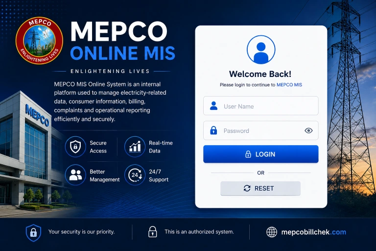 MEPCO MIS Online Login