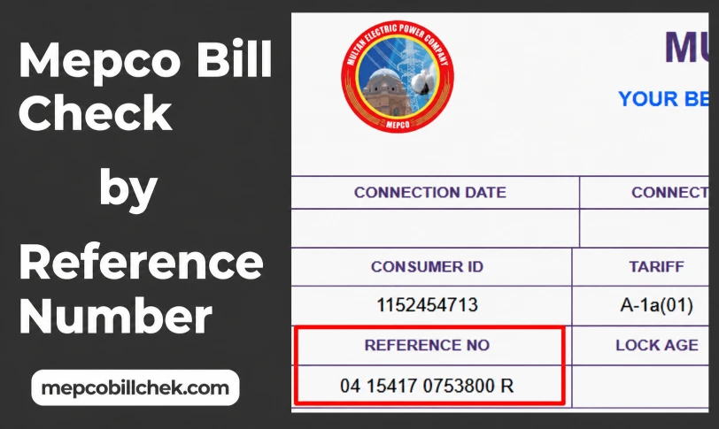 Check MEPCO Bill by reference number
